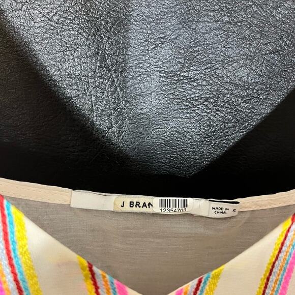 J Brand Multi Color Stripe Tank Top Size Small - Picture 7 of 9